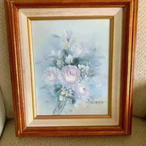 t.wilbert floral painting - Picture 1 of 6